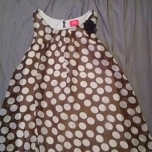 Purky brown spotted dress size 16 in kids